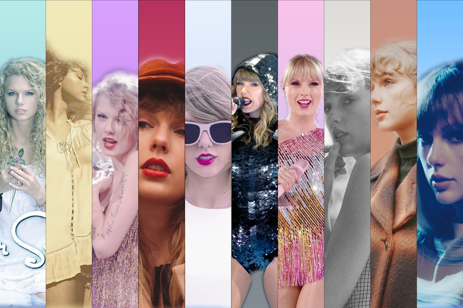 Taylor Swift songwriting evolution across eras