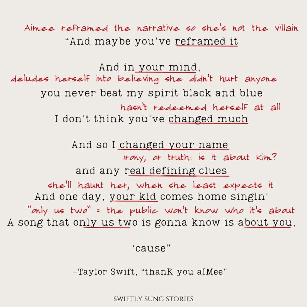 thanK you aIMee Capital Letters Spell KIM